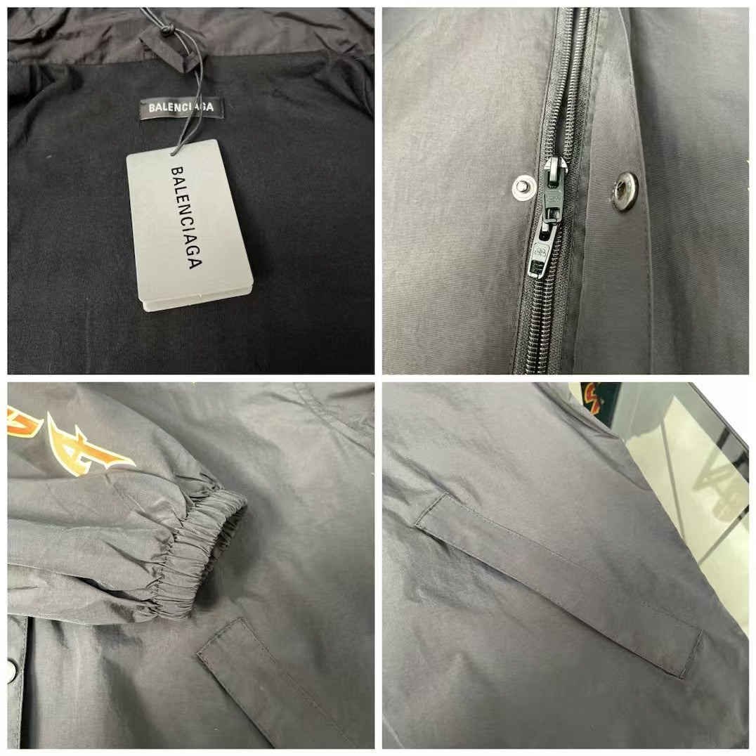 Metal rock flame waterproof jacket
