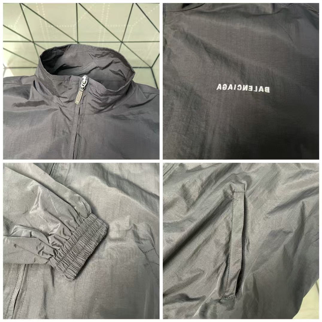 Mirror letter embroidered submachine jacket