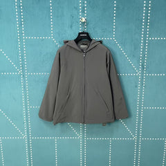 Back Logo Printed Hoodie Jacket