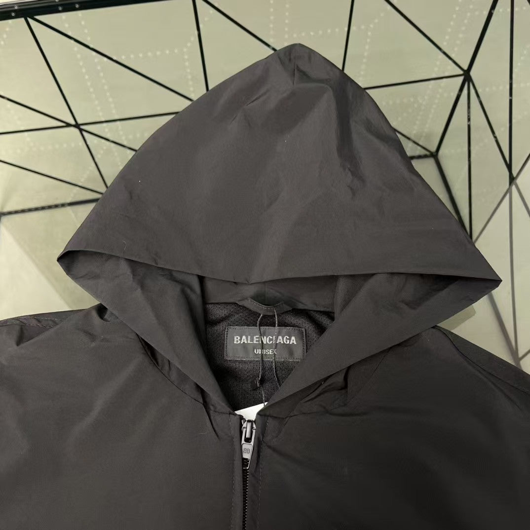 Back Logo Printed Hoodie Jacket