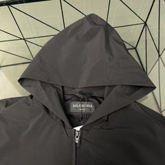 Back Logo Printed Hoodie Jacket