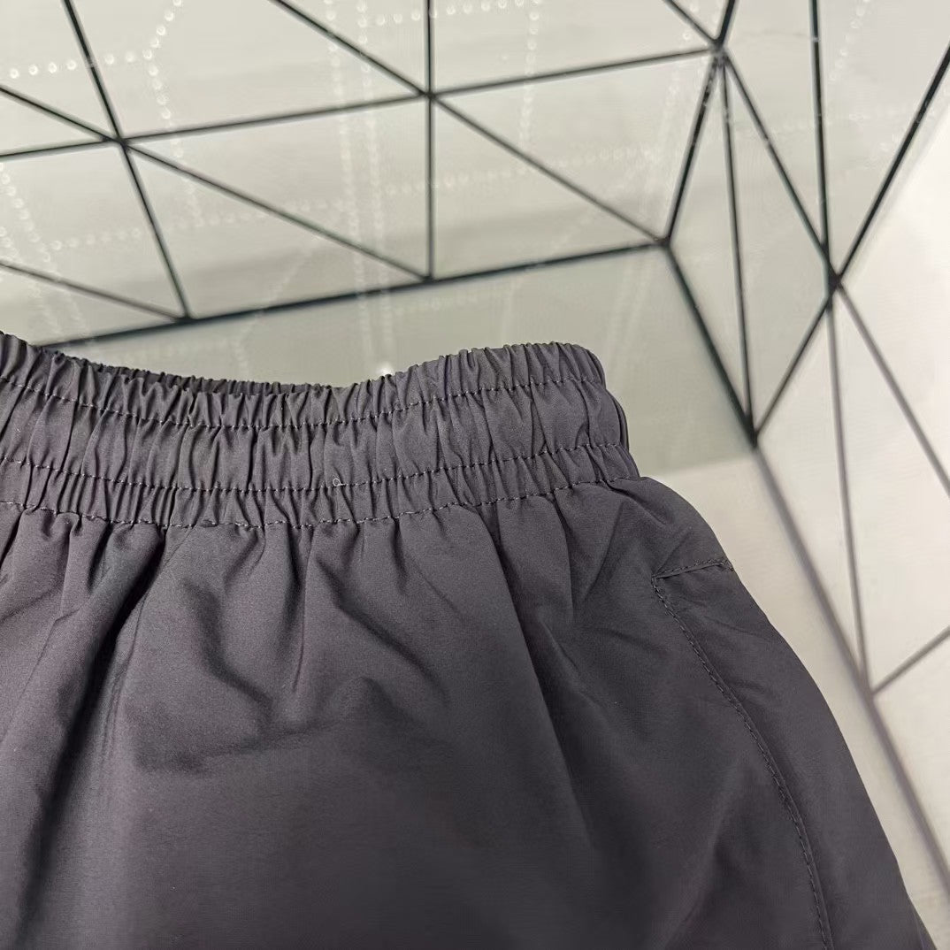 Embroidered inlaid woven pants