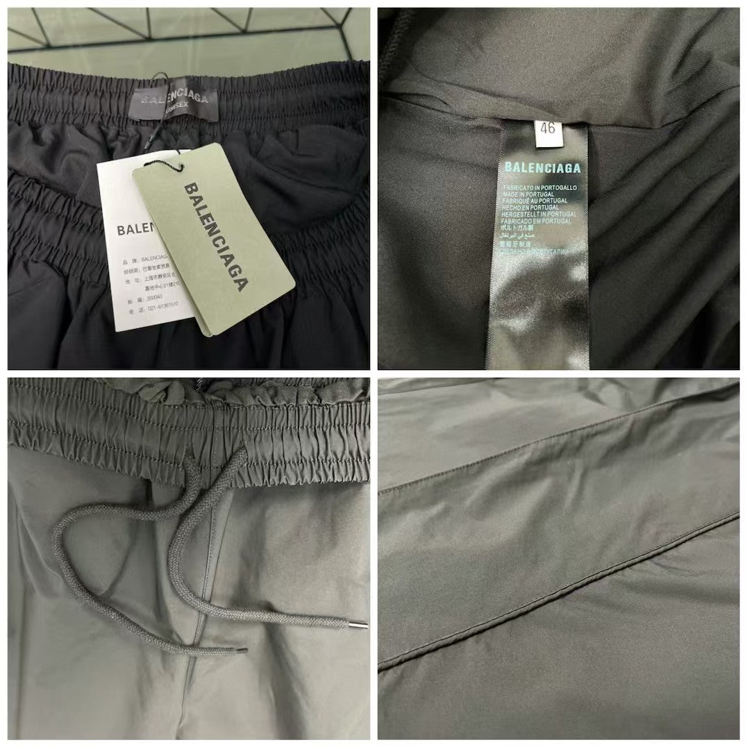 Embroidered inlaid woven pants