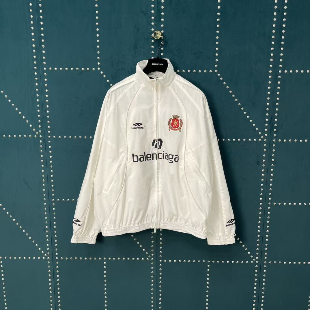 Embroidered striped submachine jacket