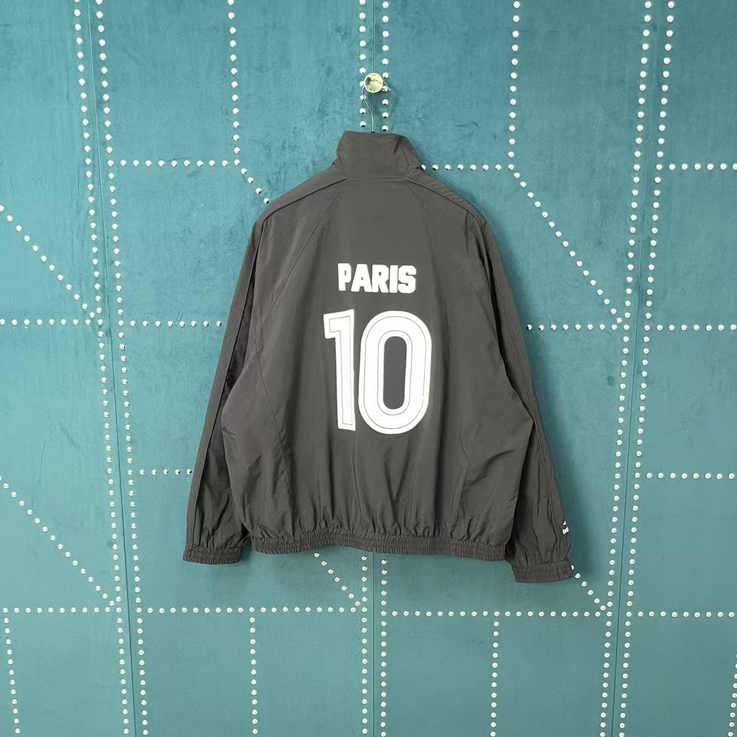 Embroidered striped submachine jacket