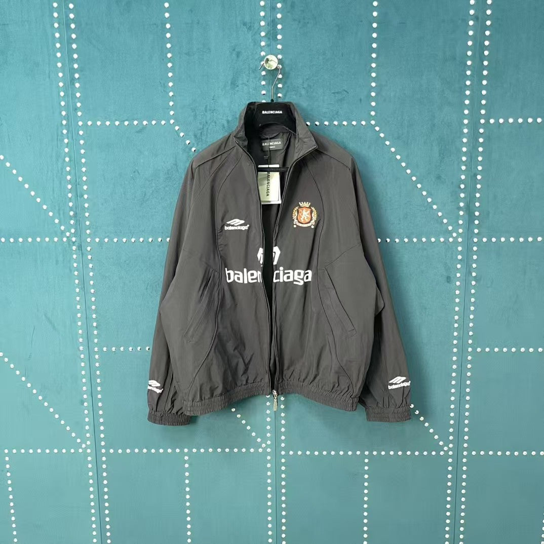 Embroidered striped submachine jacket