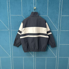Black apricot spliced milk tea jacket