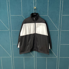 Embroidered submachine jacket with stitched back