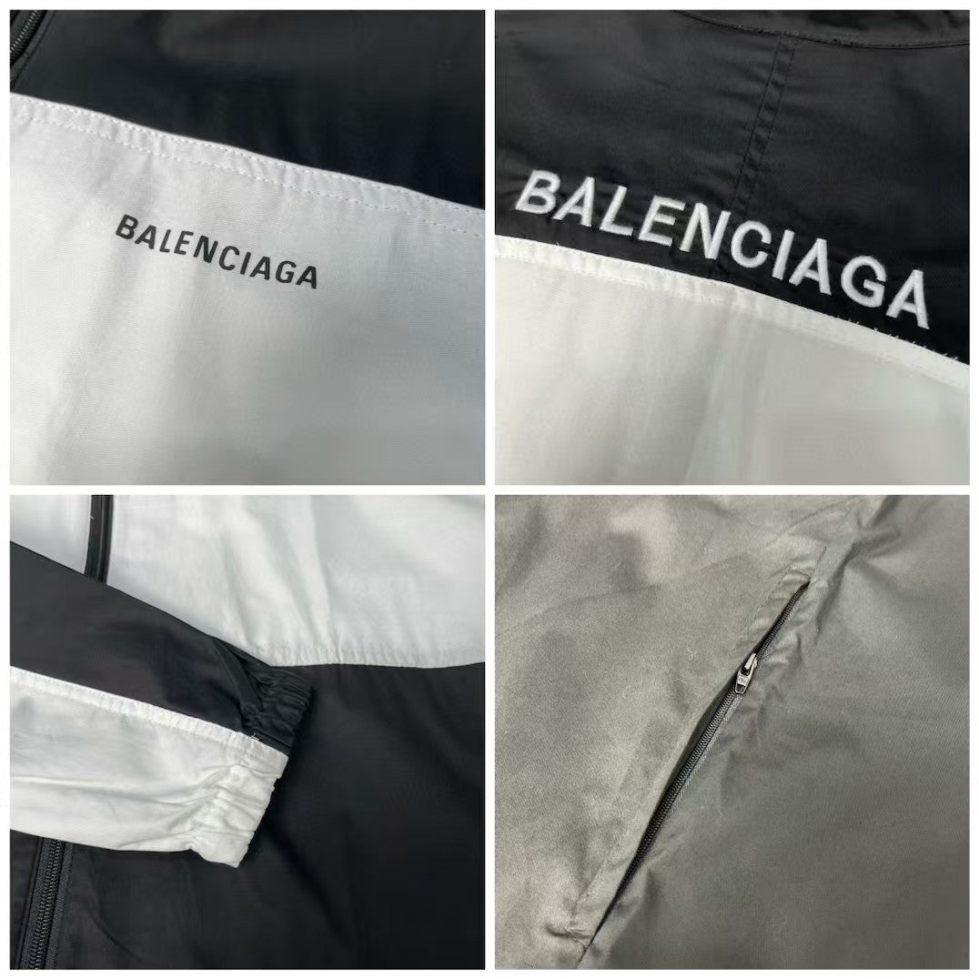 Embroidered submachine jacket with stitched back