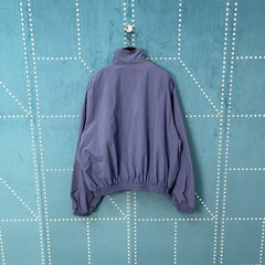 Navy Blue Half Loop Embroidered Reflective Strip Jacket