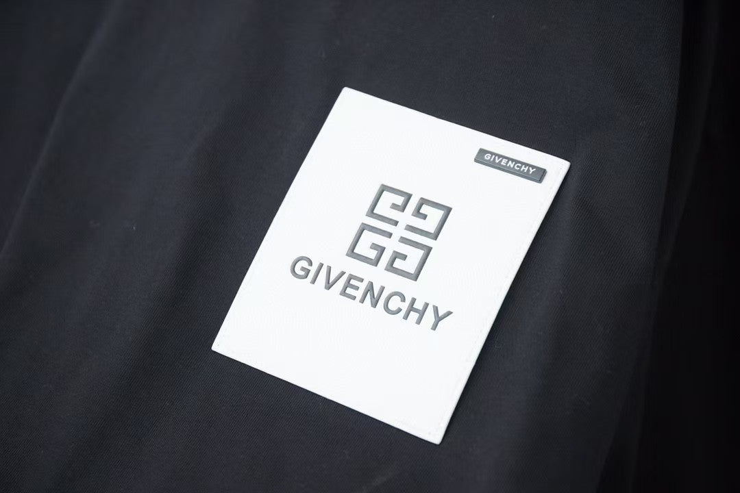 Early Spring New 3D Leather Brand Hardware Letter Logo Short Sleeve