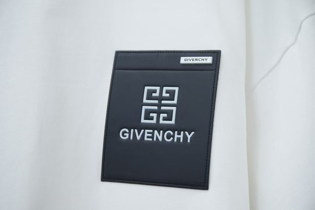 Early Spring New 3D Leather Brand Hardware Letter Logo Short Sleeve