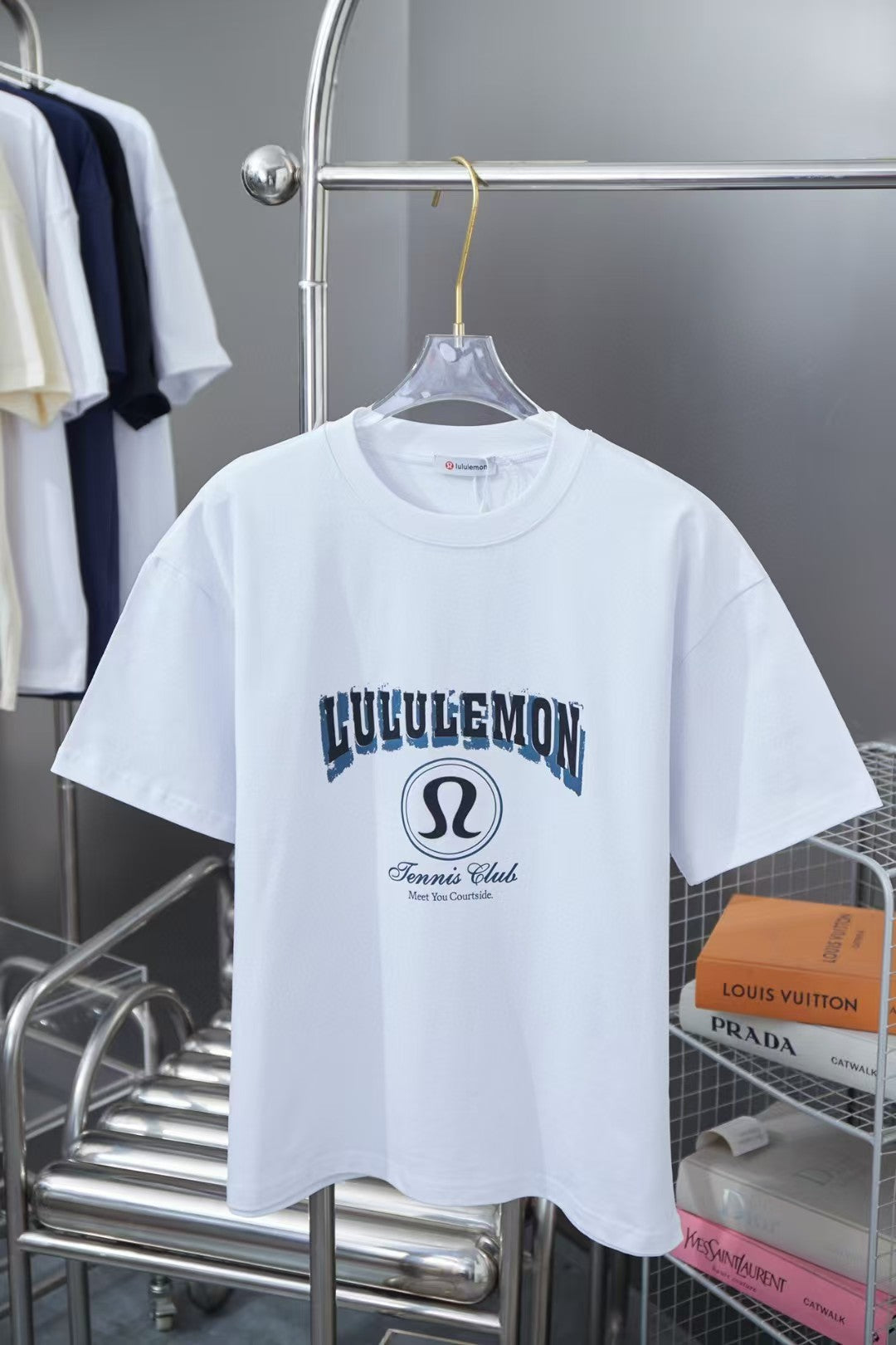 Early Spring New Trendy Brand Letter Printed Short Sleeve