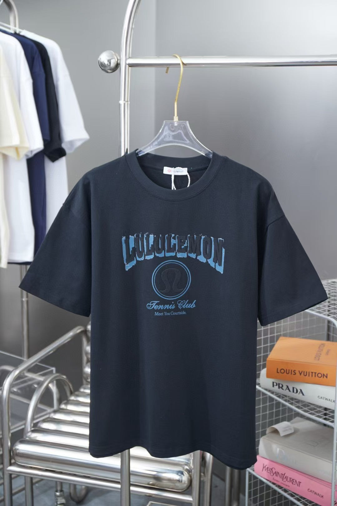 Early Spring New Trendy Brand Letter Printed Short Sleeve
