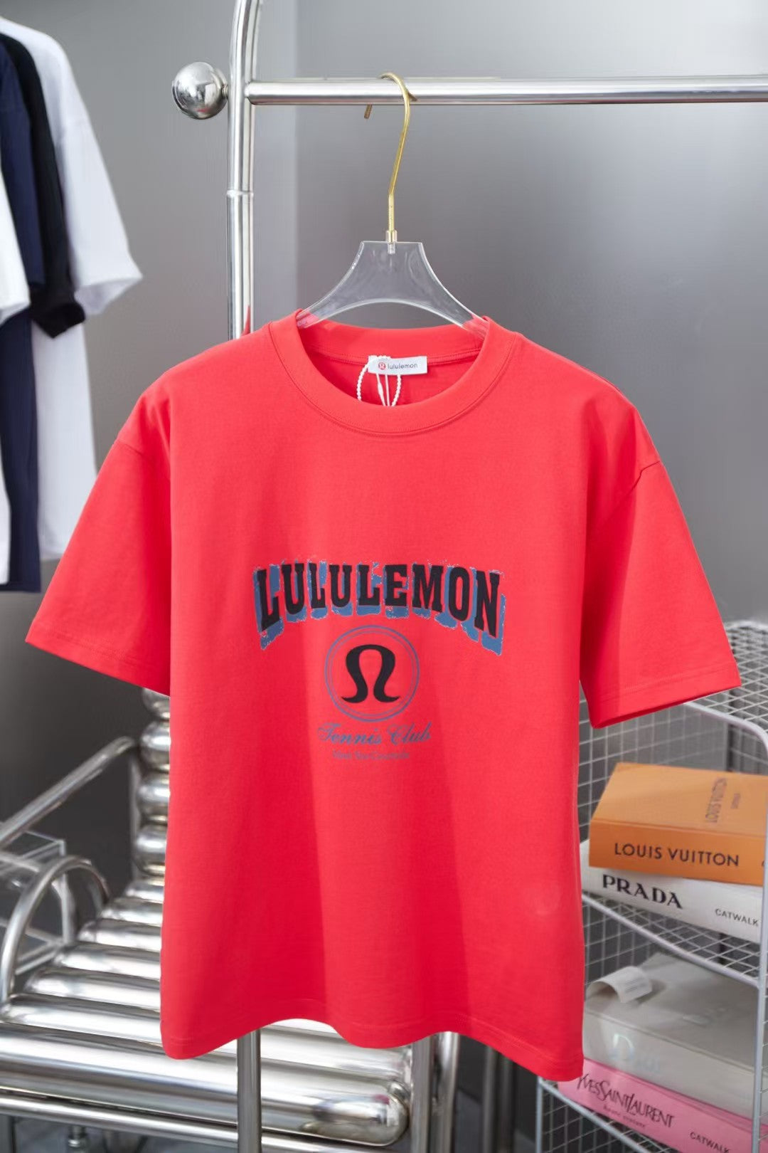 Early Spring New Trendy Brand Letter Printed Short Sleeve