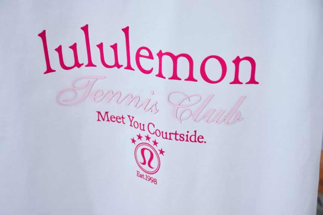 Early spring new trendy brand letter logo printed short sleeved shirt