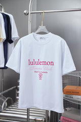 Early spring new trendy brand letter logo printed short sleeved shirt
