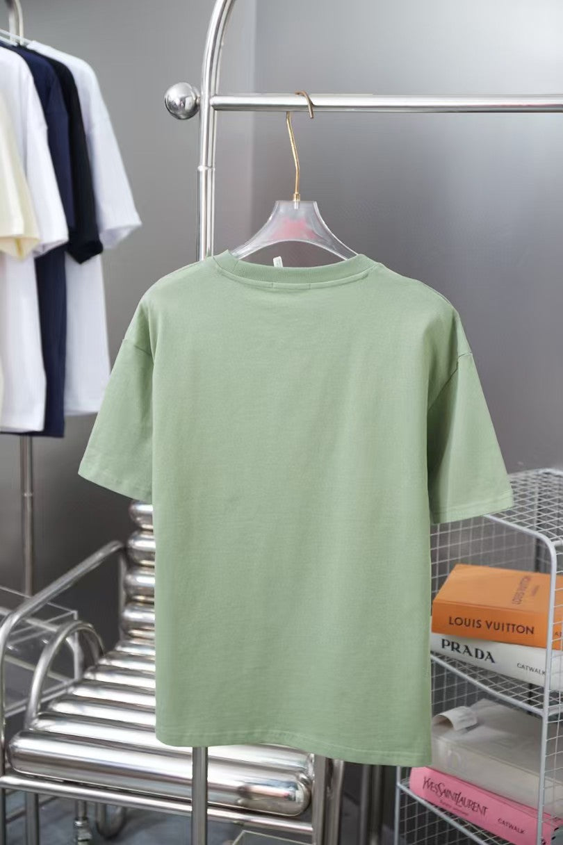 Early spring new trendy brand letter logo printed short sleeved shirt