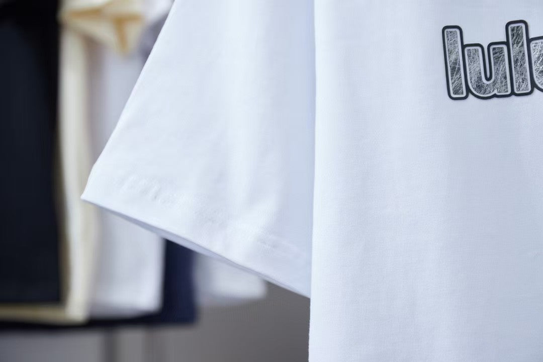 Early spring new trendy brand letter logo printed short sleeved shirt