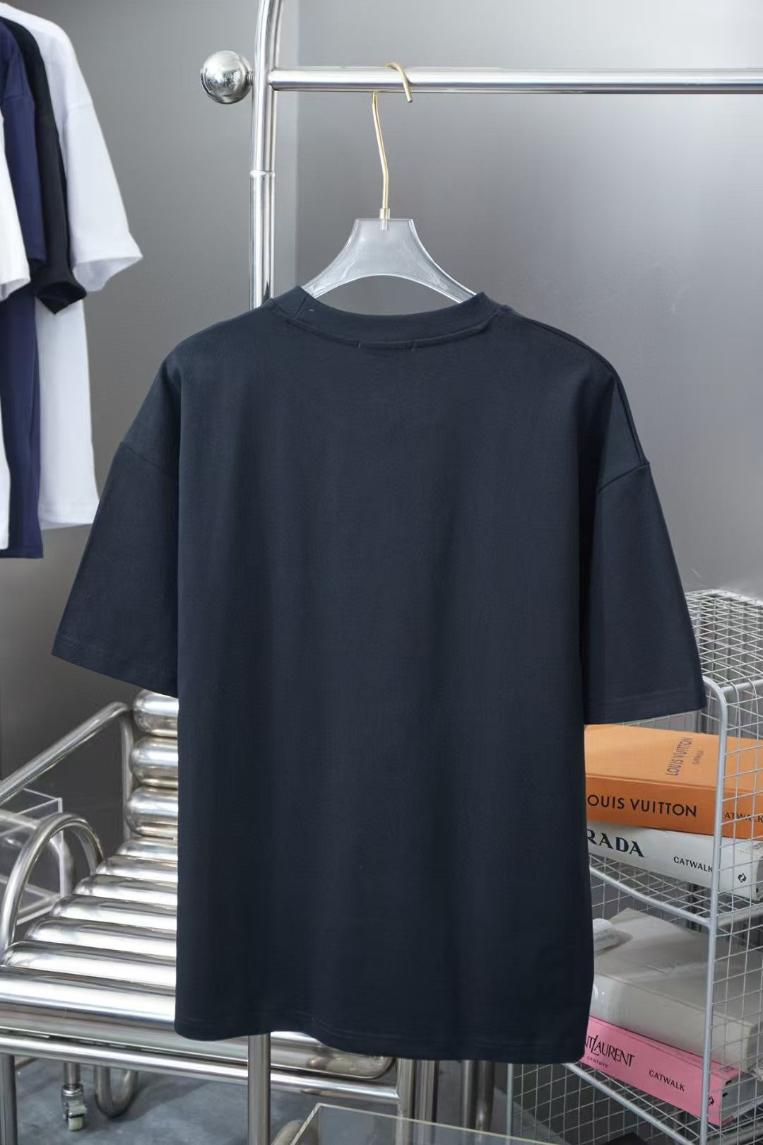 Early spring new trendy brand letter logo printed short sleeved shirt