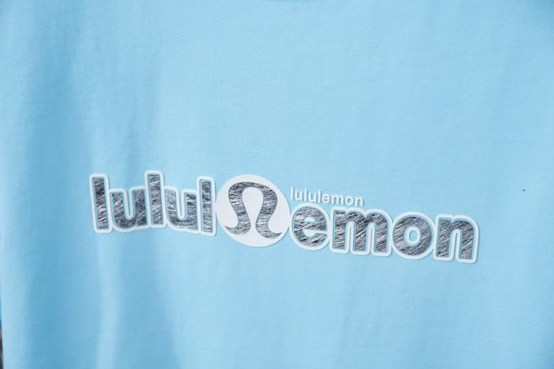 Early spring new trendy brand letter logo printed short sleeved shirt