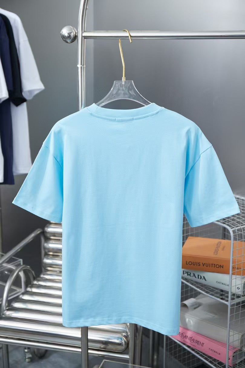 Early spring new trendy brand letter logo printed short sleeved shirt