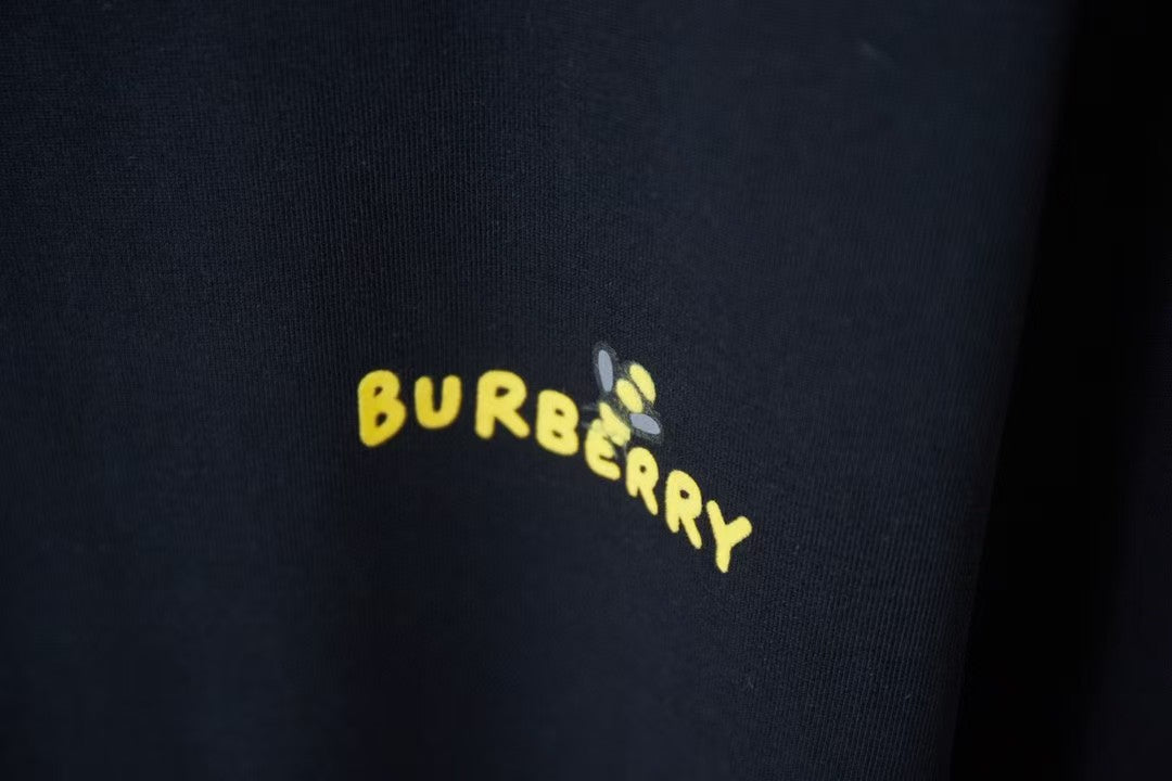Early spring new plush foam bee 🐝 Printed short sleeves