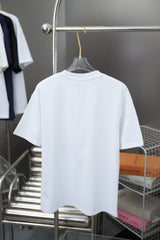 Early Spring New Moon Rabbit Embroidered Short Sleeve