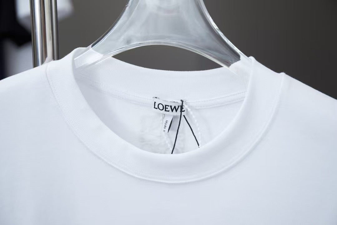 Early Spring New Moon Rabbit Embroidered Short Sleeve