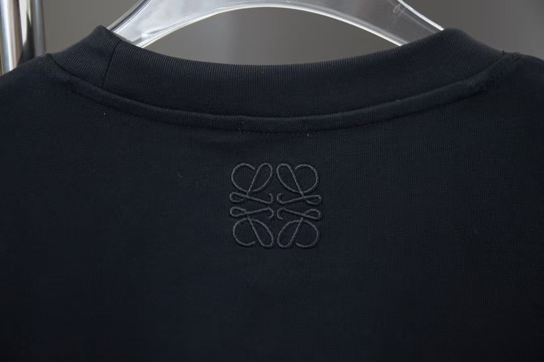 Early Spring New Moon Rabbit Embroidered Short Sleeve
