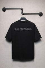 Hot stamping letter T-shirt short sleeved