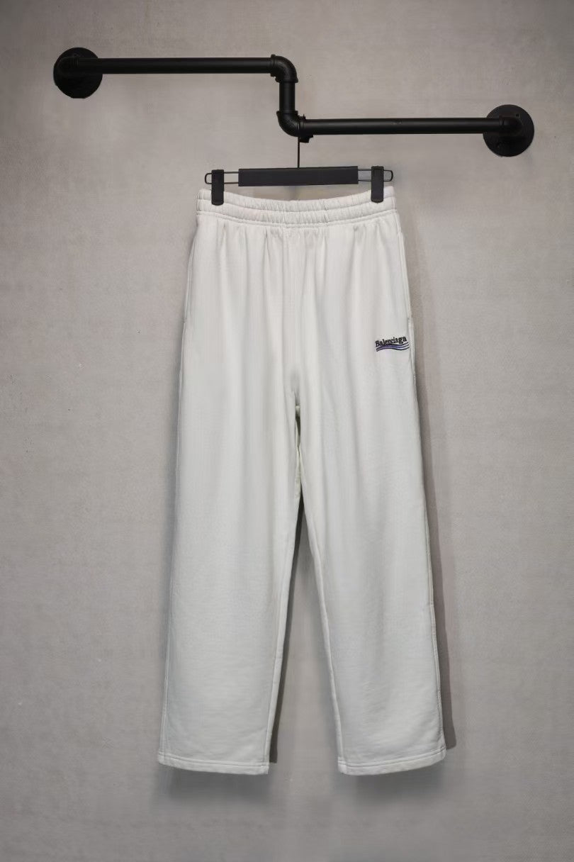 Wave Embroidered Pants and Bathroom Pants