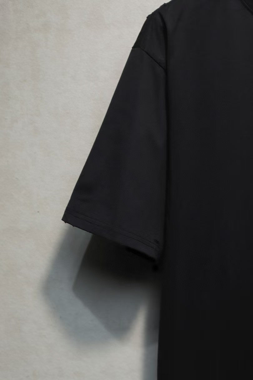 Embroidered T-shirt with holes