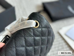 Medium size caviar cowhide bag 25cm