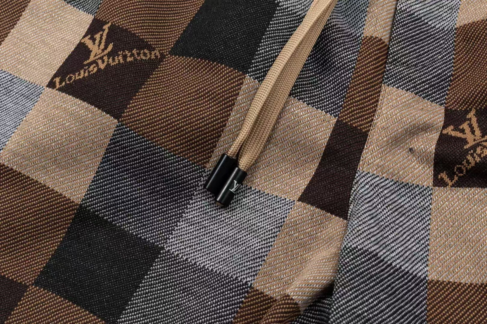 New Knitted Checkered Jacquard Shorts