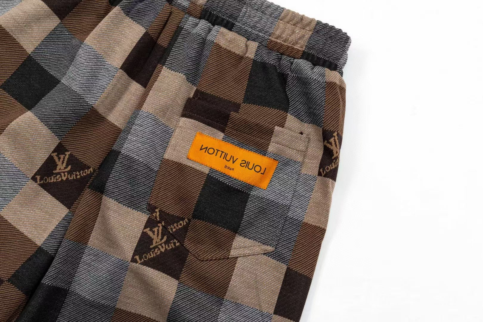 New Knitted Checkered Jacquard Shorts