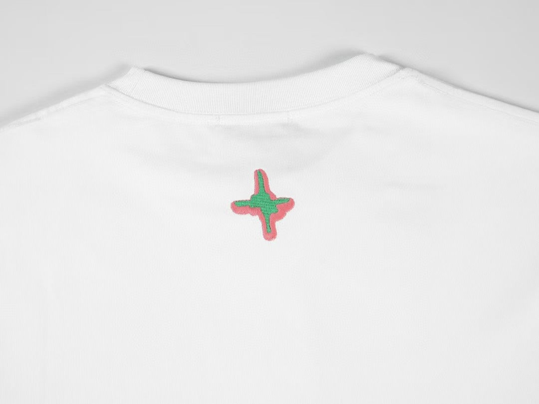 25 Early Spring Logo Embroidered Short sleeved T-shirt