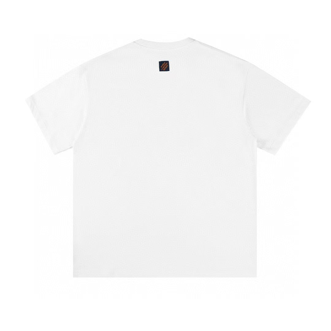 25 Early Spring Printed Back Mirror Short sleeved T-shirt