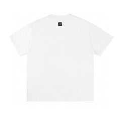 25 Early Spring Printed Back Mirror Short sleeved T-shirt