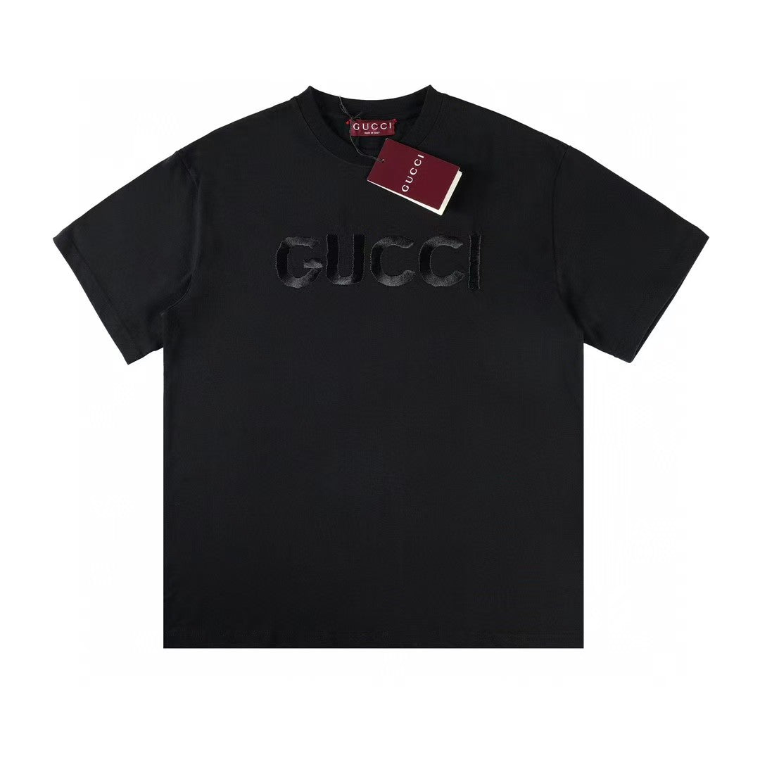 New Classic Letter Embroidered Short Sleeve T-shirt
