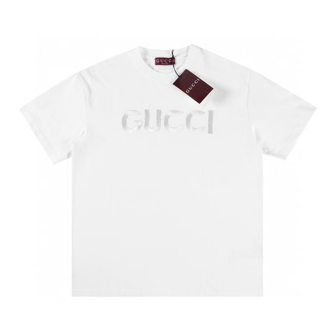 New Classic Letter Embroidered Short Sleeve T-shirt
