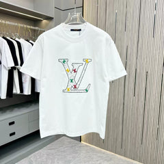 25 Spring/Summer New Round Neck Embroidered T-shirt