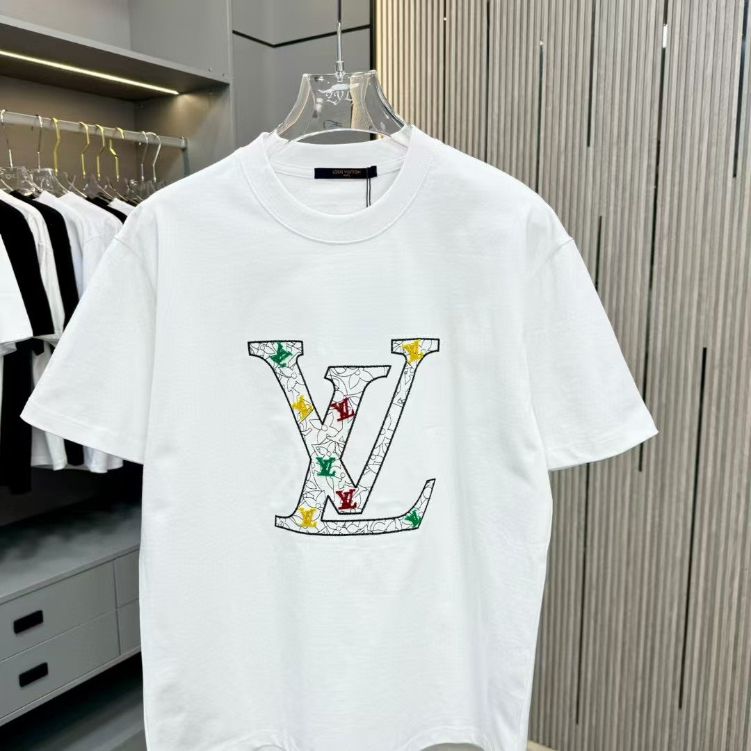 25 Spring/Summer New Round Neck Embroidered T-shirt