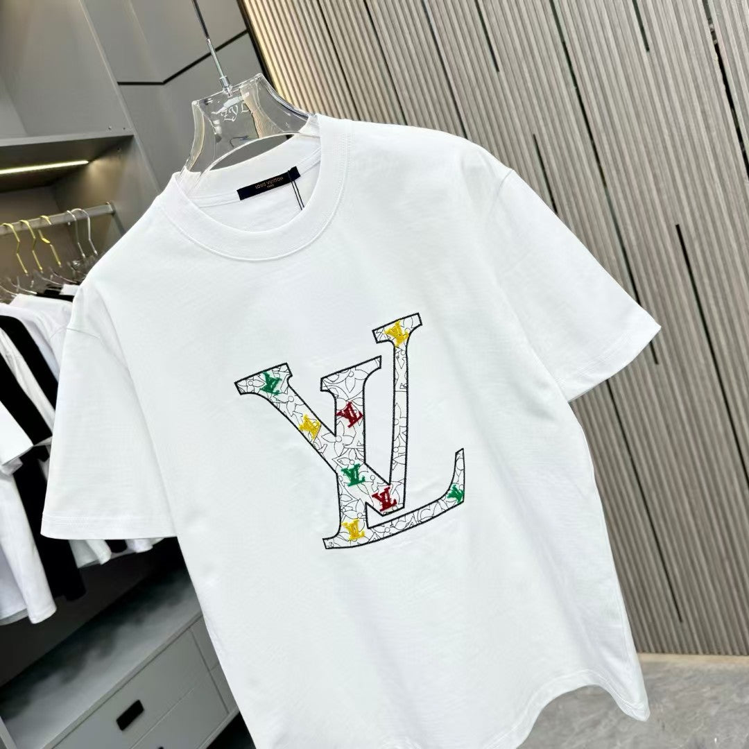 25 Spring/Summer New Round Neck Embroidered T-shirt