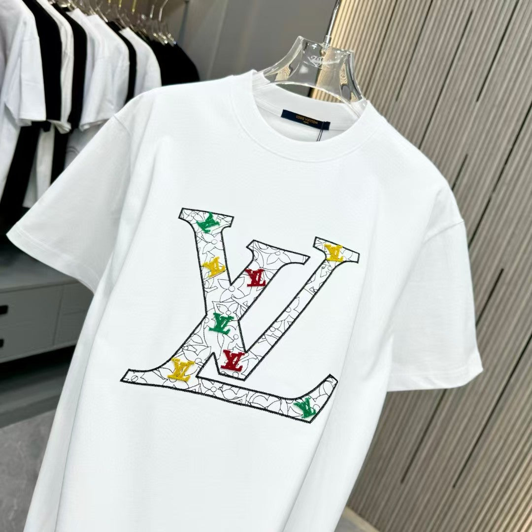 25 Spring/Summer New Round Neck Embroidered T-shirt