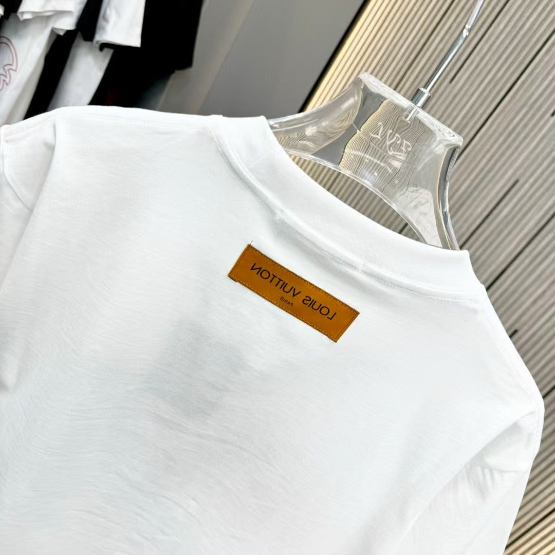 25 Spring/Summer New Round Neck Embroidered T-shirt