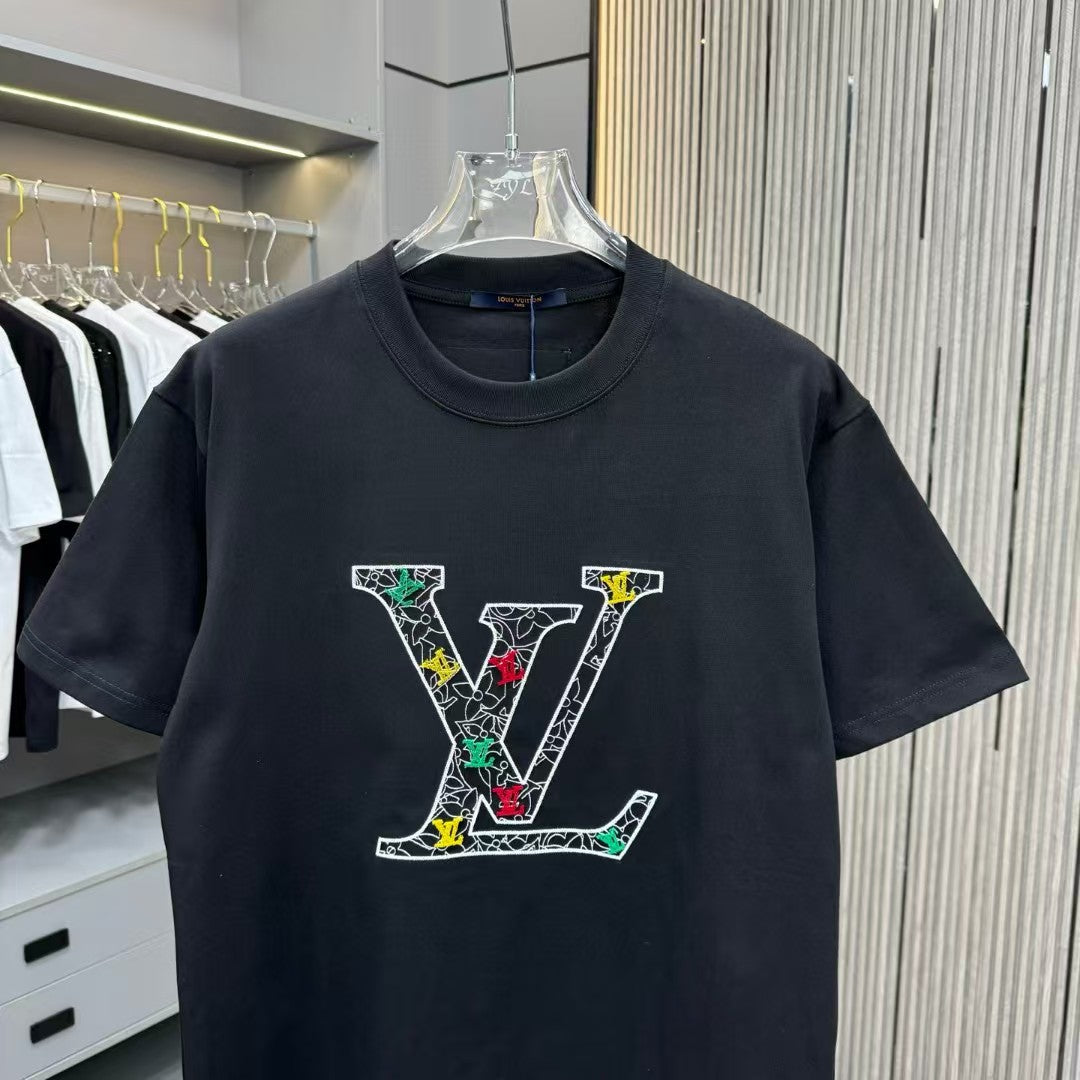 25 Spring/Summer New Round Neck Embroidered T-shirt