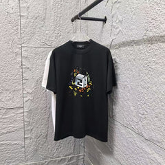 2025 Spring/Summer New Rocket Letter Pattern Printed T-shirt
