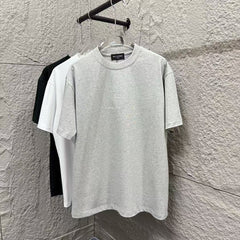 25 Spring/Summer New Style Embroidered Personalized Letter Logo with Back Printed T-shirt