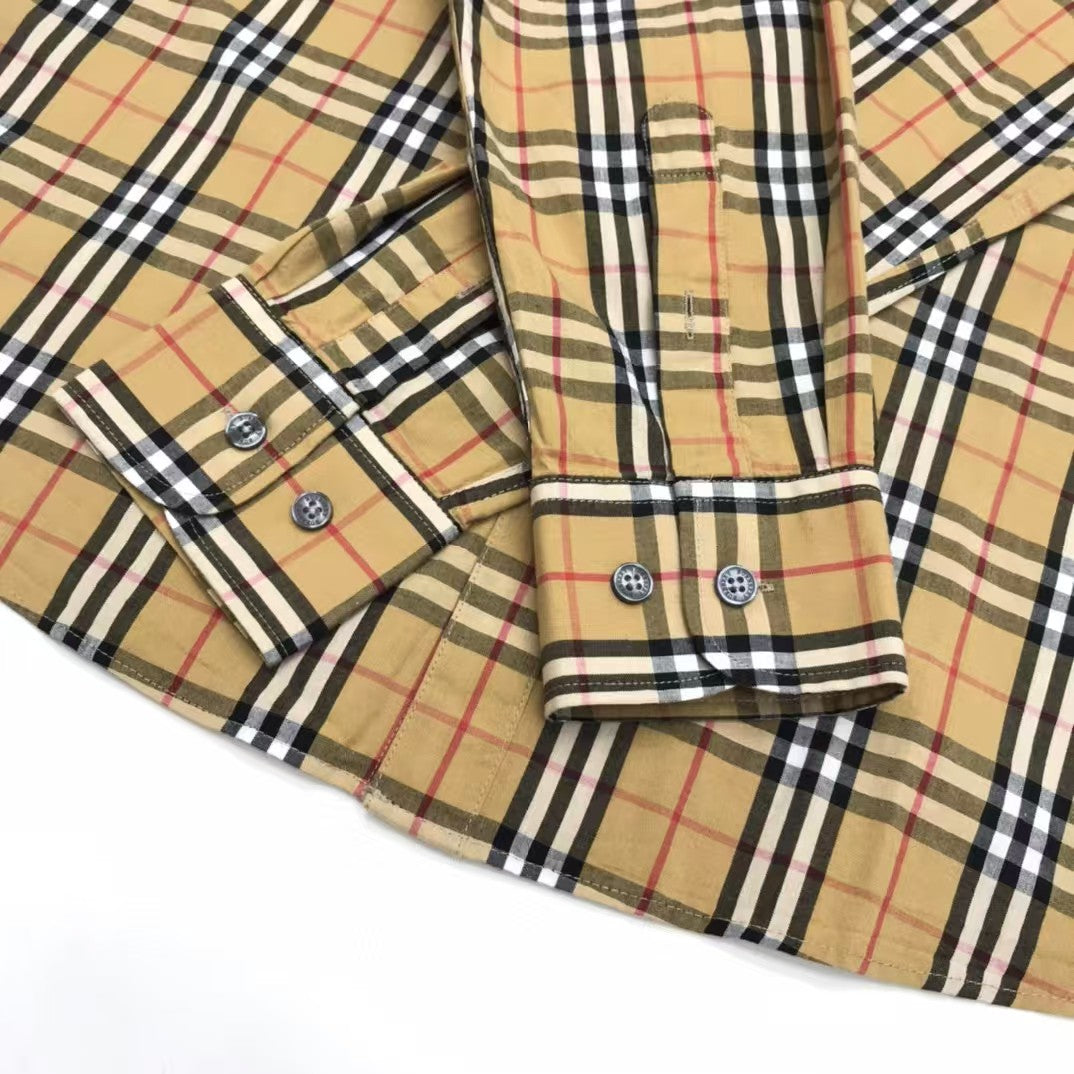 Classic evergreen plaid long sleeved shirt